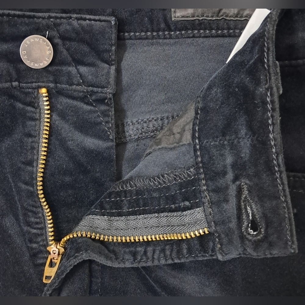 AG Farrah Velvet Skinny Jeans Black Size 31 - Picture 6 of 16